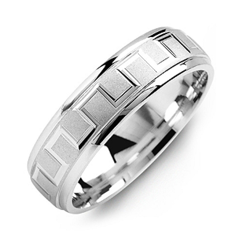 Eternal Greek Key men's ring