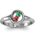 Personalised Eternity Ring Personalised Eternity Ring with two round stones