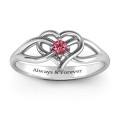 Everlasting Elegance Interwoven Heart Ring product view