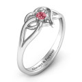 Everlasting Elegance Interwoven Heart Ring product view