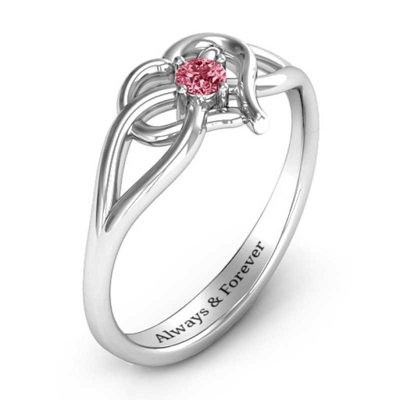 Everlasting Elegance Interwoven Heart Ring product view