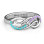 Everlasting Infinity Ring with Gemstones