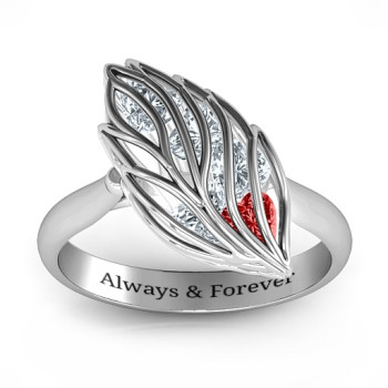 Exquisite Elm Cage Leaf Ring Exquisite Elm Cage Leaf Ring