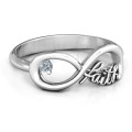 Faith Infinity Ring Faith Infinity Ring with woven faith detail