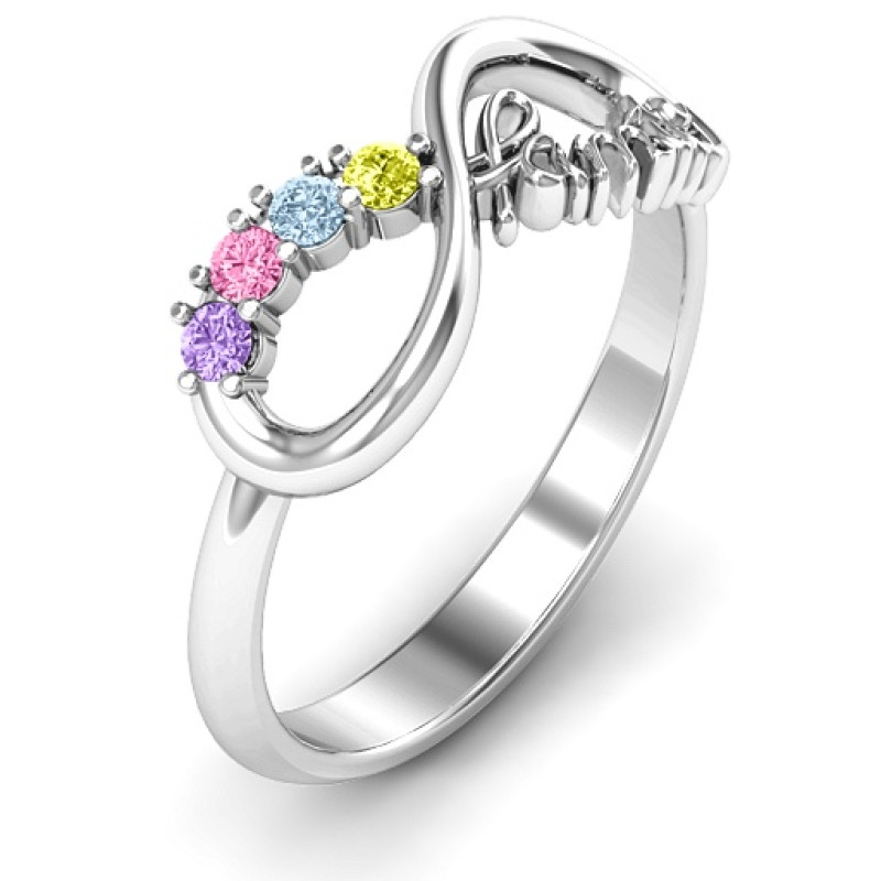Family infinity stone ring product view