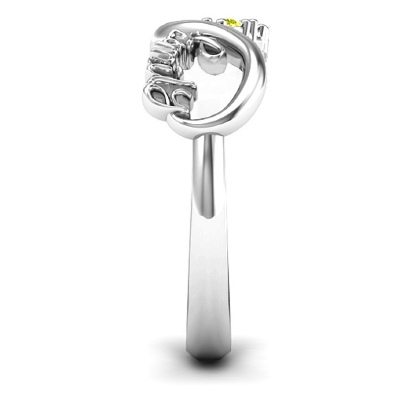 Family infinity stone ring product view