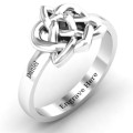 Fancy Celtic Ring - Alternate View Fancy Celtic ring shown from another angle
