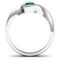 Fancy Solitaire Swirl Ring - Gallery Detail Fancy Solitaire Swirl Ring gallery detail