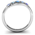 Five Stone Wave Ring product view