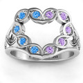 Floating Heart Infinity Ring gallery image