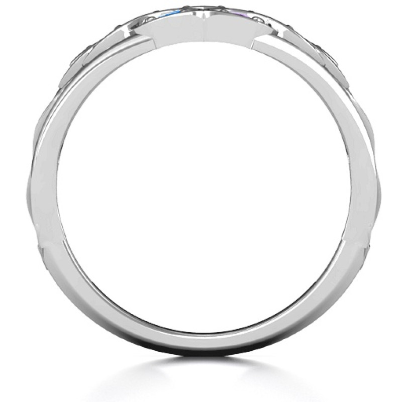 Floating Heart Infinity Ring gallery image