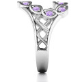 Floating Heart Infinity Ring gallery image