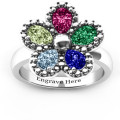 Flower Ring with Five Main Stones Flower ring with five main stones