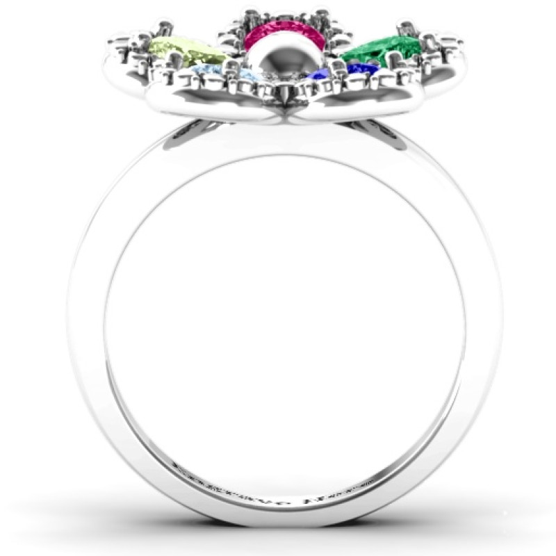 Flower Ring Detail View Flower ring product detail view