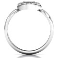 For My Love heart ring with a bezel-set centre stone