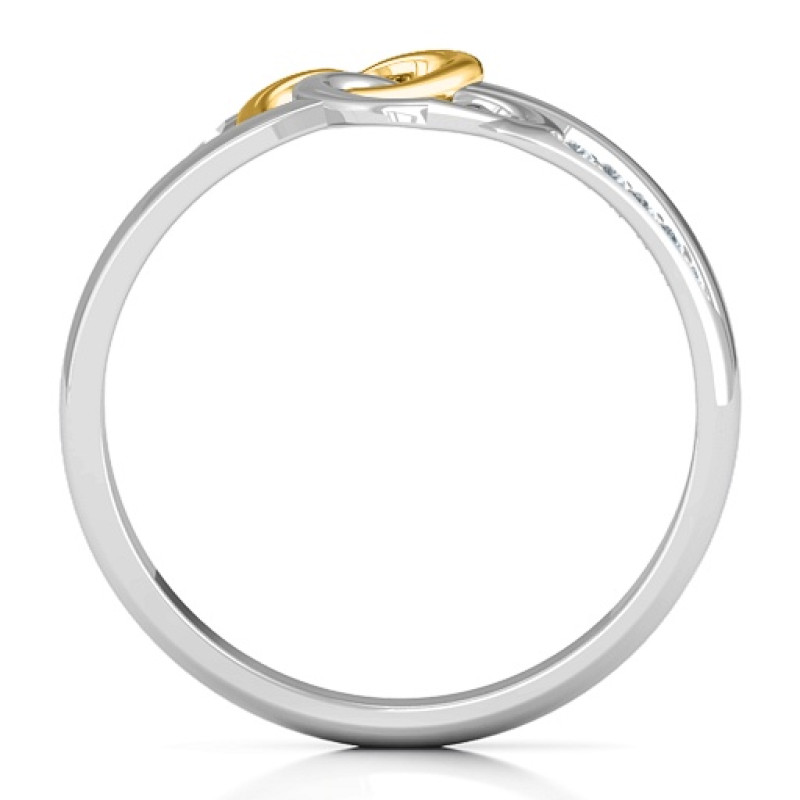 Forever Linked Hearts Ring - View 4 Forever Linked Hearts Ring detail of linked heart design