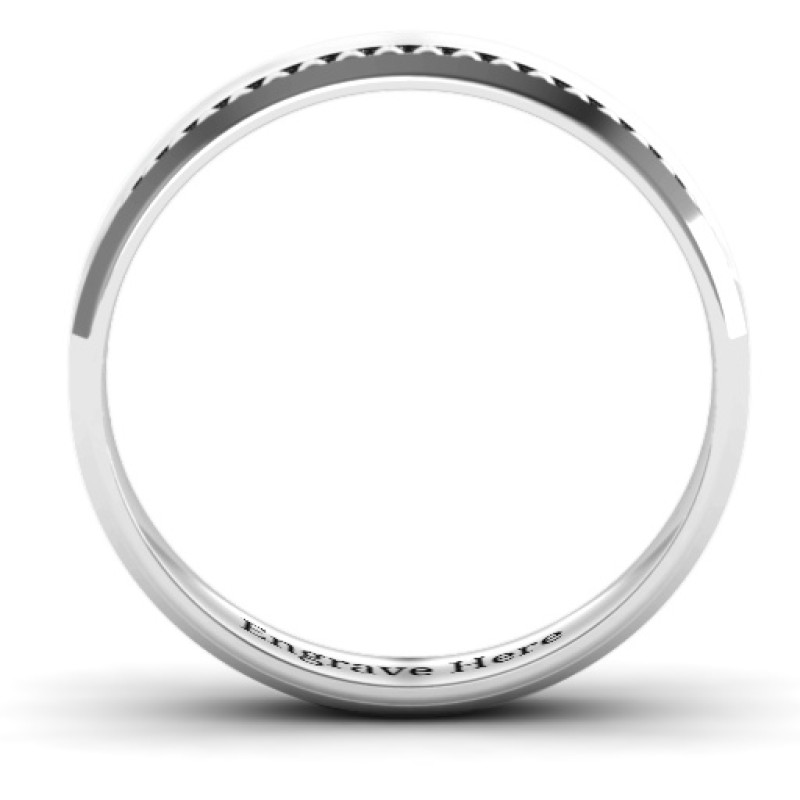 Forge Beaded Groove Bevelled Women's Ring product image