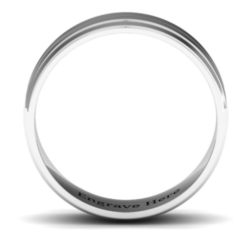 Forge Bevelled and Banded Men's Ring Alternate View Forge bevelled and banded men's ring alternate view
