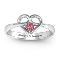 Forget Me Knot Heart Infinity Ring product image