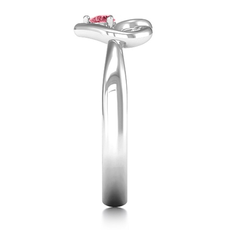 Forget Me Knot Heart Infinity Ring product image