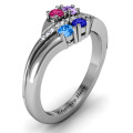 Four Stone Ring with Accents – Product View 2 Four Stone Ring with Accents product view
