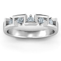 Geometric Fashion Band ring Geometric Fashion Band ring view