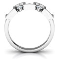 Geometric Fashion Band ring Geometric Fashion Band ring view