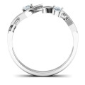 Geometric Glamor Ring Geometric Glamor Ring with two round stones