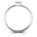Heart Stackr Ring for stacking with Initial and Stone rings