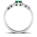 Heart Stone Claddagh Ring product view