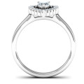 Heart in Heart Halo Ring product view