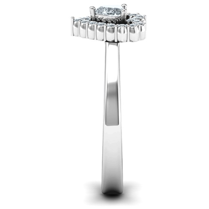 Heart in Heart Halo Ring product view