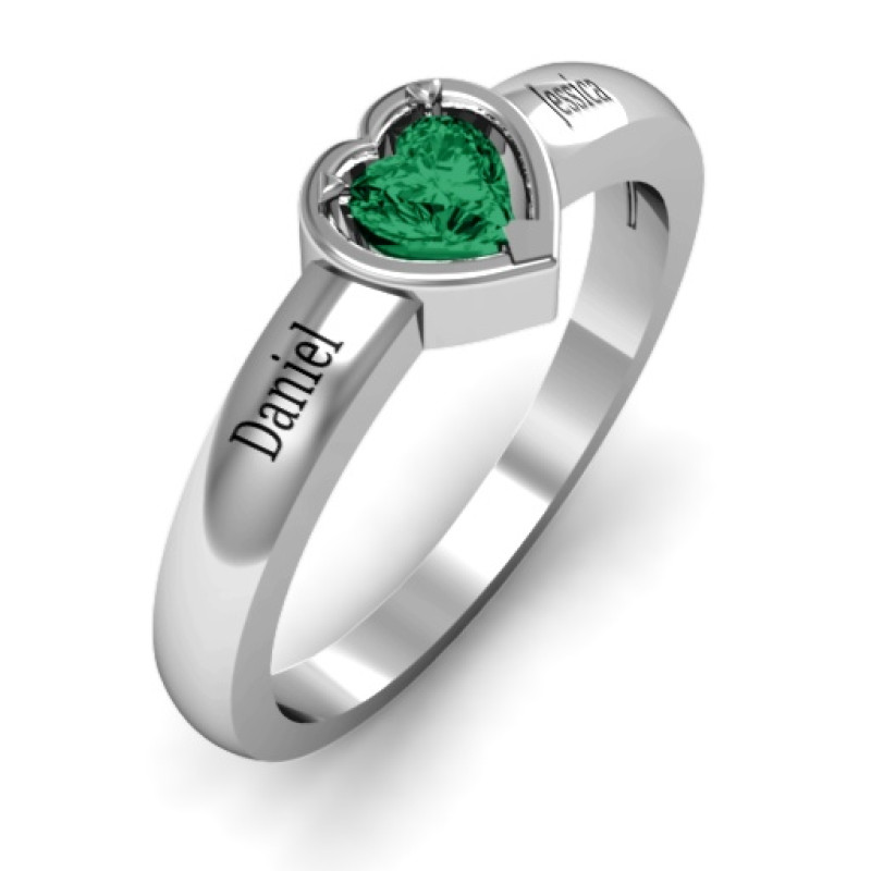 Heart in a Heart Ring product view