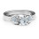 Hearts and Stones Solitaire Ring