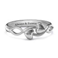 Heavenly Hearts Ring Heavenly Hearts Ring with two hearts and an interwoven infinity-style band