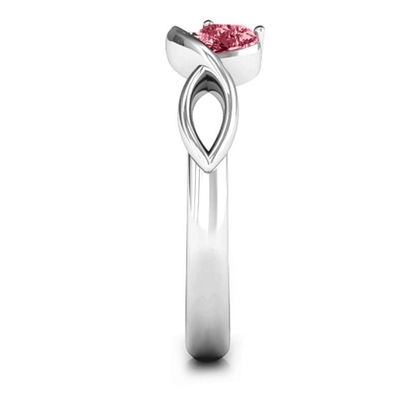 Heavenly Hearts Ring with Heart Gemstones Heavenly Hearts ring with heart gemstones, alternate ring view