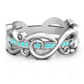Imperative Love Infinity Ring Imperative Love Infinity Ring with a central row of accent stones