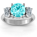 Impressive Three Stone Eternity Ring Impressive Three Stone Eternity Ring with round and oval stones
