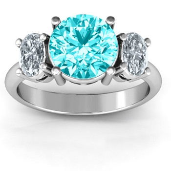 Impressive Three Stone Eternity Ring Impressive Three Stone Eternity Ring