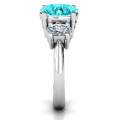 Impressive Three Stone Eternity Ring Impressive Three Stone Eternity Ring with round and oval stones