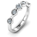 Infinite Wave Personalised Ring Infinite Wave personalised ring with centre stone and side stones