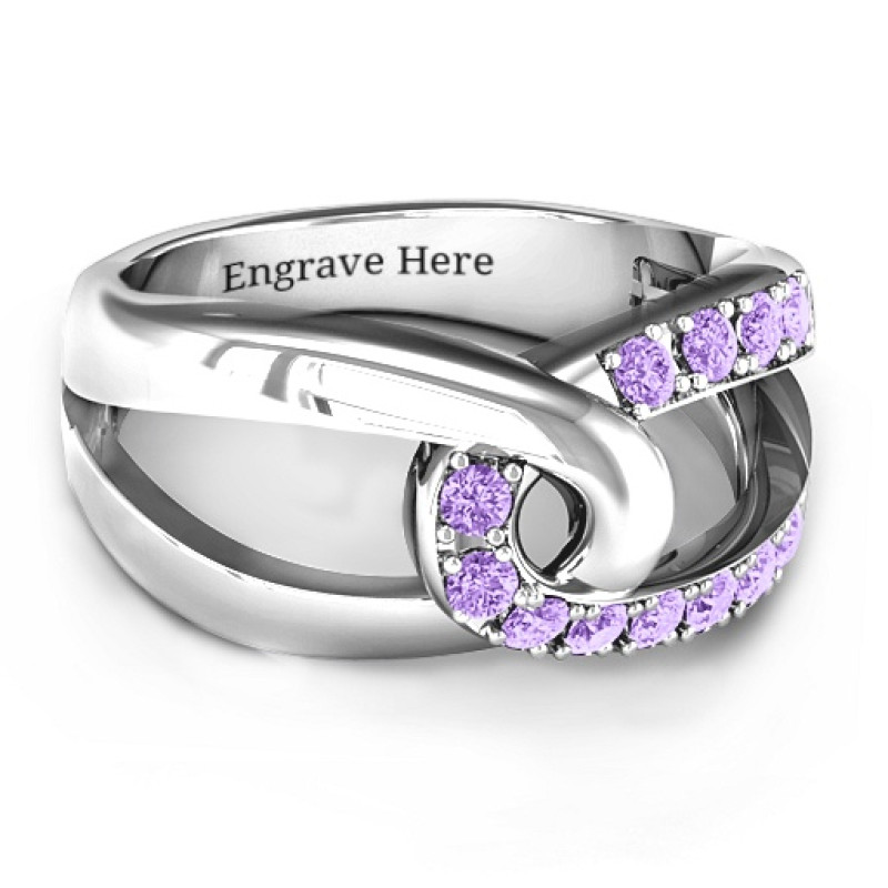 Infinity Embrace Ring Infinity Embrace Ring with twelve round stones