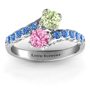 Intricate Infinity Two Stone Ring Intricate Infinity Two Stone Ring