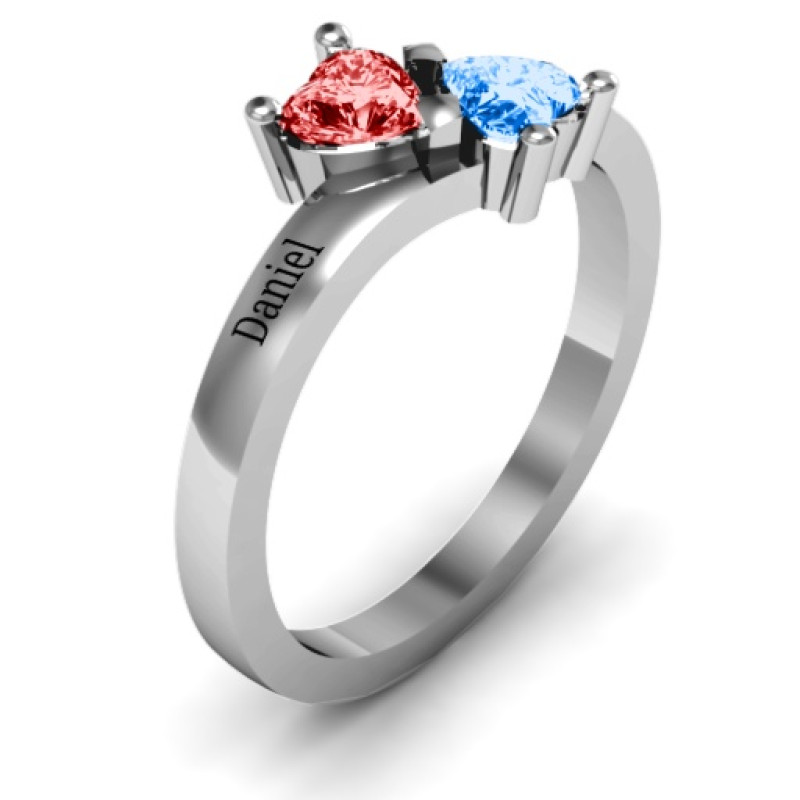 Inverted Twin Heart Ring Inverted Twin Heart Ring product image