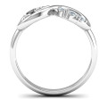 Joy Infinity Ring with 3 Stones Joy Infinity Ring with three stone settings