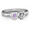 Kissing Hearts Ring