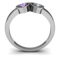 Kissing Hearts Ring detail view