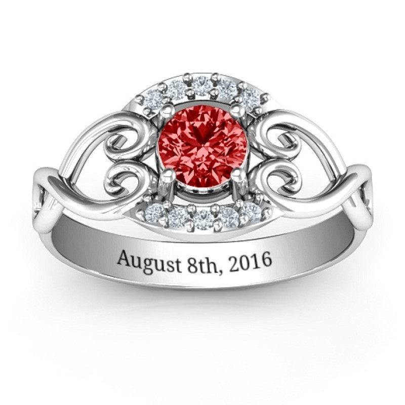 Lasting Love Promise Ring with heart and infinity accents