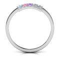 Layers Of Light Custom Engraved Ring Layers Of Light Ring with three layers of accent stones