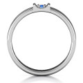 Layers of Love three-stone ring detail